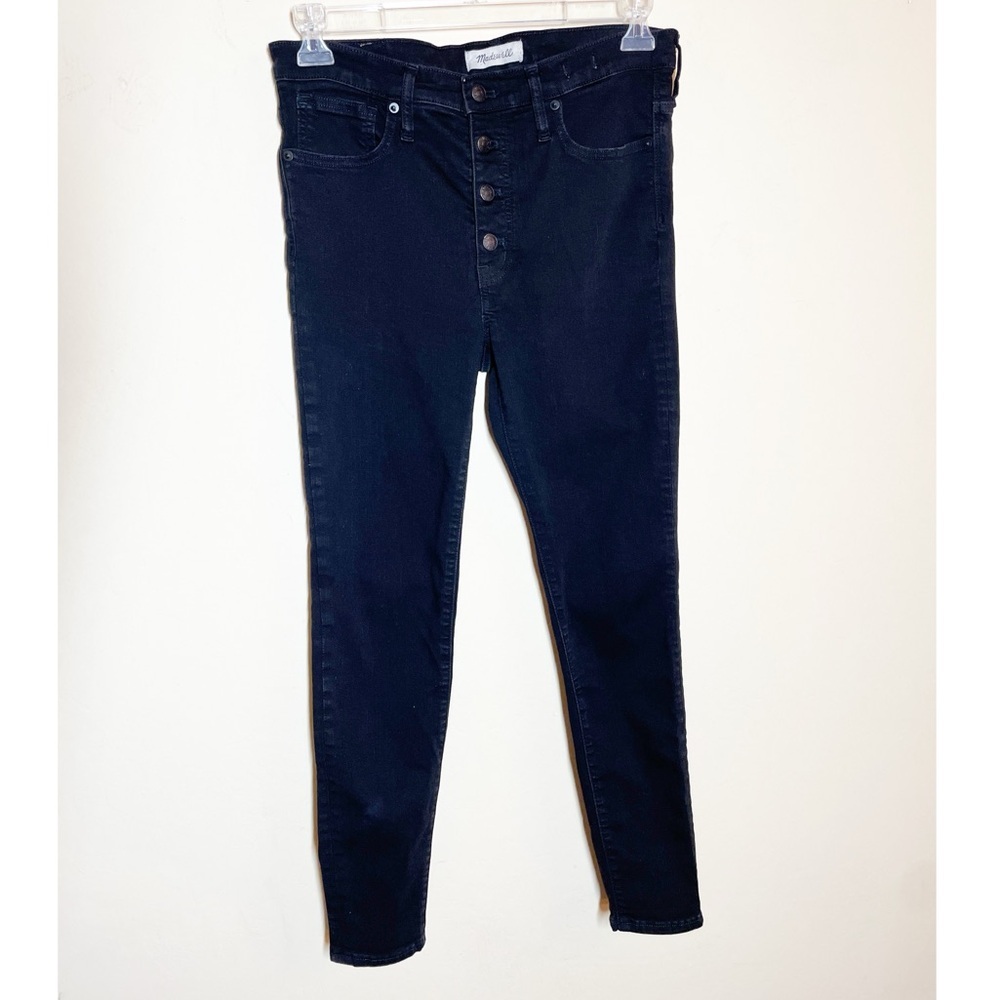 Madewell 9” high rise black skinny. Size 30